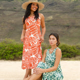 Mahina Midi Dress in Sunset
