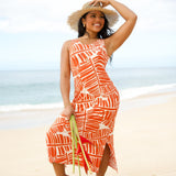 Mahina Midi Dress in Sunset