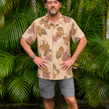 Kapahulu Men's Aloha Shirt in Moon