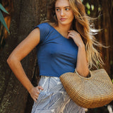 Mimi Top in Indigo