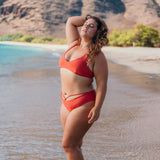 Naia Top in Spicy Coral