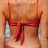 Naia Top in Spicy Coral
