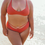 Naia Top in Spicy Coral