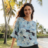 Olivia Top in Blue Hawai’i