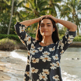 Olivia Top in Navy Breeze