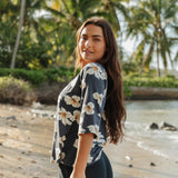 Olivia Top in Navy Breeze