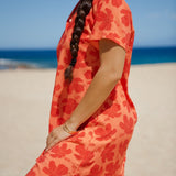 Olomana Dress in Kokiʻo Coral