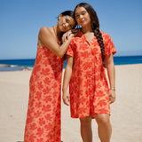 Olomana Dress in Kokiʻo Coral