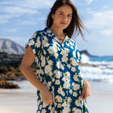 Olomana Dress in Gardenia Midnight