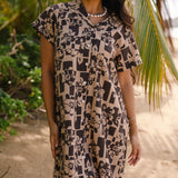 Olomana Dress in 'Ilima Espresso