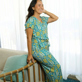 Kahala Top in Vintage Cyan
