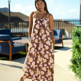 Janica Dress in Gardenia Cinnamon