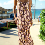 Janica Dress in Gardenia Cinnamon