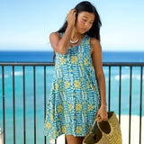 Valentine Dress in Vintage Cyan