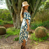 Hanalei Top in Gardenia Midnight