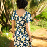 Elodie Dress in Gardenia Midnight