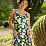 Valentine Dress in Gardenia Midnight