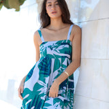 Sage Dress in Monstera Jungle