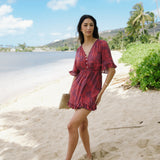 Selena Dress in Petals Plum