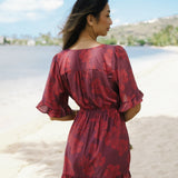 Selena Dress in Petals Plum