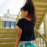 Tia Top in Navy