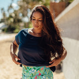 Tia Top in Navy
