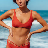 Tulson Full Bottom in Spicy Coral
