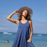 Valentine Dress in Indigo