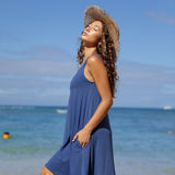 Valentine Dress in Indigo