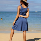 Valentine Dress in Indigo