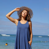 Valentine Dress in Indigo