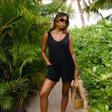 Velzy Romper in Black