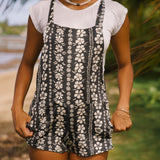 Vinnie Romper in Aloha Stripe