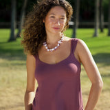 Zinnia Top (Long Version) in Plum