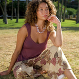 Zinnia Top (Long Version) in Plum