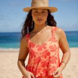 Zinnia Top in Kokiʻo Coral