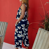 Zinnia Top in Navy Breeze