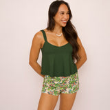 Zinnia Top in Pine
