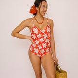 Carolina One Piece in Koki'o Flame