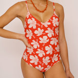 Carolina One Piece in Koki'o Flame