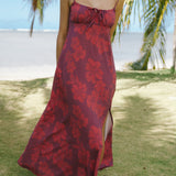 Tamara Dress in Petals Plum